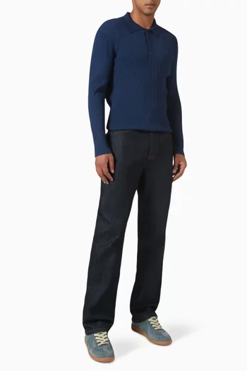 Phoebe Polo Shirt in Ribbed-knit
