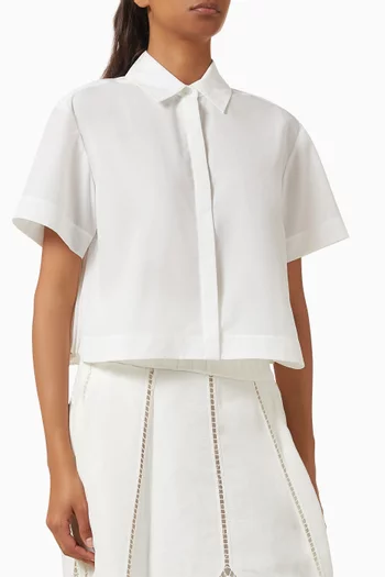 Bernie Pleated Shirt in Cotton