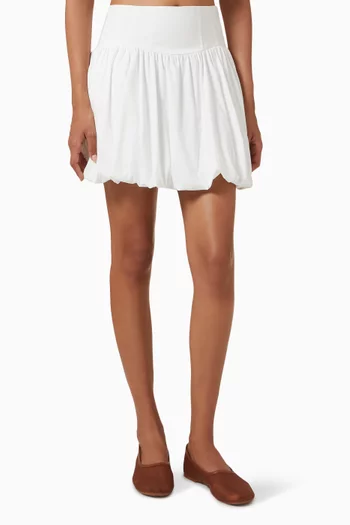 Pippa Bubble Mini Skirt in Cotton-poplin