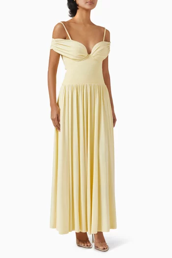 Amarantha Off-shoulder Dress in Jersey