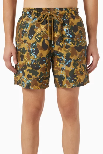 x Vilebrequin Painting Camo Swim Shorts