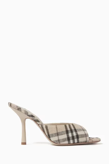 Mews 90 Mules in Linen Blend