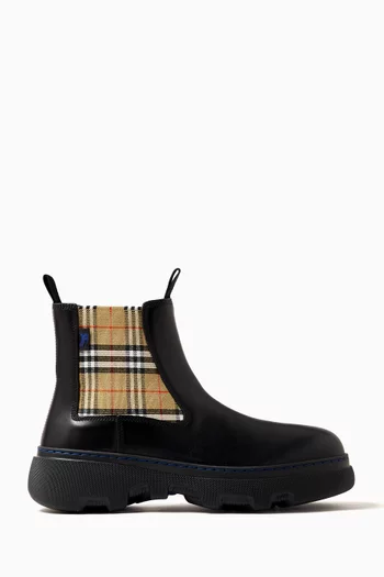 Mini Creeper Chelsea Boots in Leather