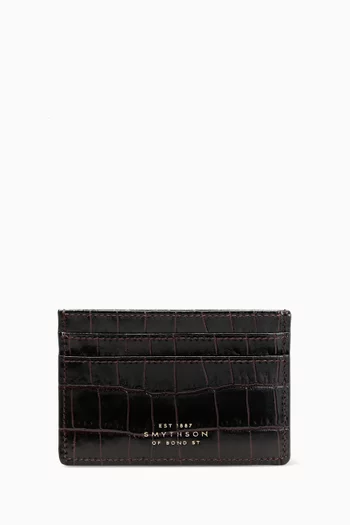 Flat Card Holder in Mara Leather