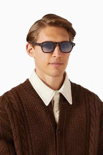 Riviera D-frame Sunglasses in Acetate