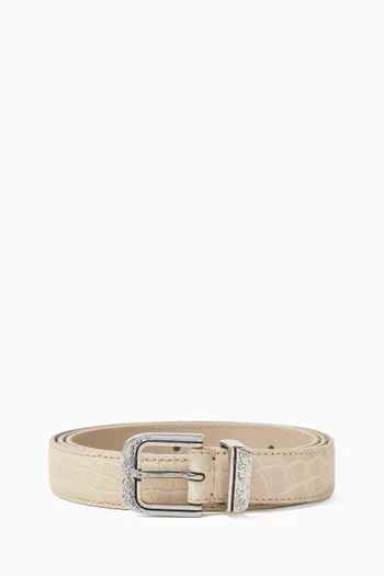 Belt in Alligator Leather