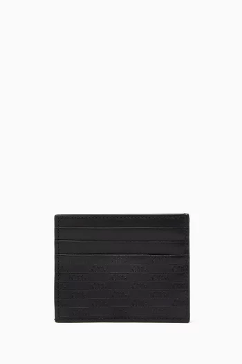 Monogram Card Holder in Leather