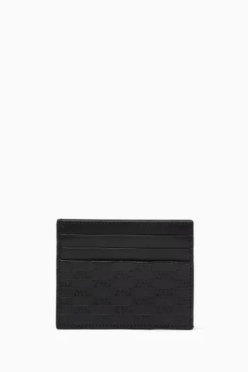 Monogram Card Holder in Leather
