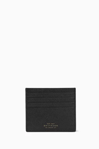 Flat Card Holder in Panama Leather