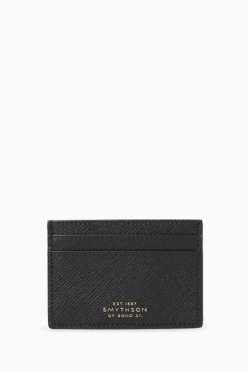 Flat Card Holder in Panama Leather