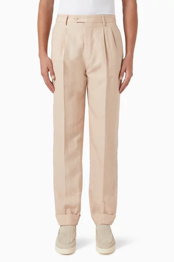 Prince of Wales Pants in Wool-blend