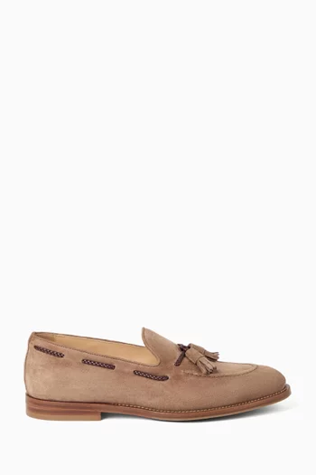 Tassel Loafers in Suede
