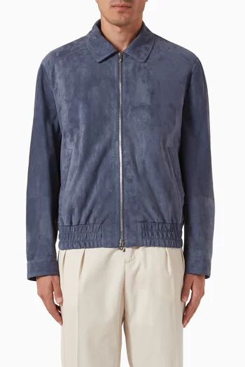 Bomber Jacket in Suede