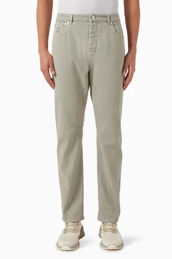 Garment-dyed Jeans in Denim