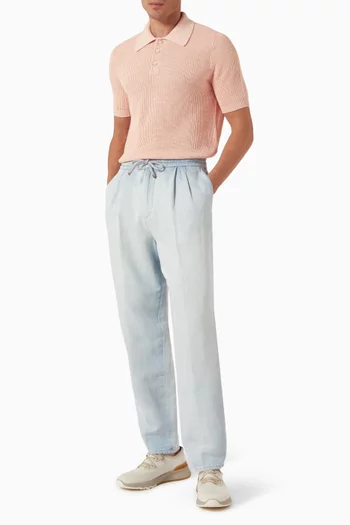 Drawstring Pants in Denim