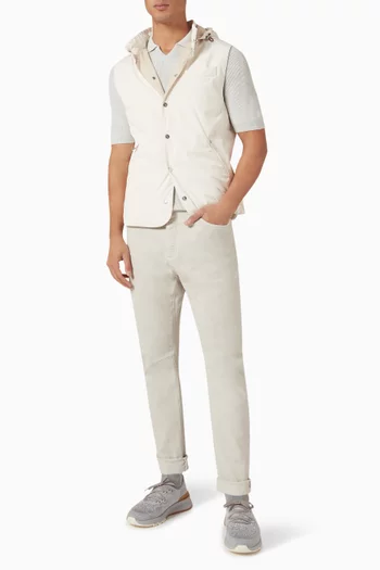 سترة بولو بنسيج مضلع إنجليزي قطن