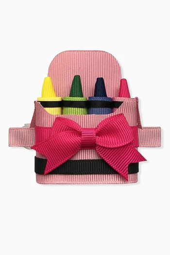 Box of Crayons French Hairclip