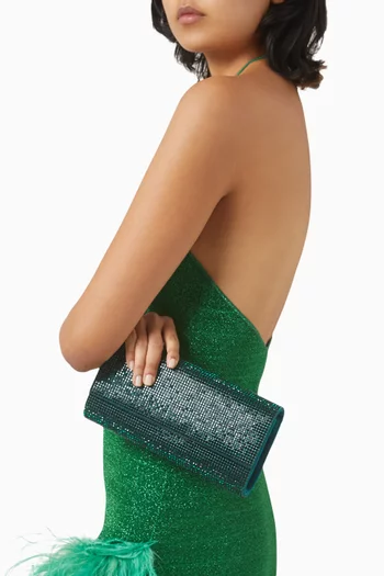 Perry Crystal-embellished Clutch