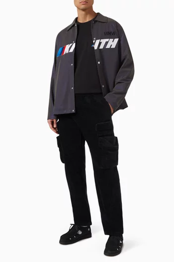 x BMW Kieran Coaches Jacket in Iridescent Nylon