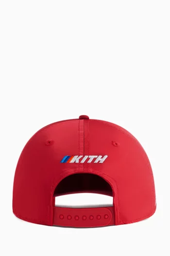x BMW Bay Low Pinch Crown Snapback Cap