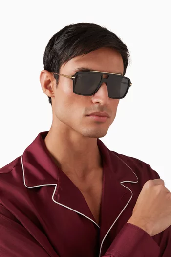 Square Oversized Sunglasses in Acetate