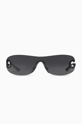 DG Oval Sunglasses in Metal
