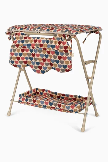 Cœurs Doll Changing Table in Cotton