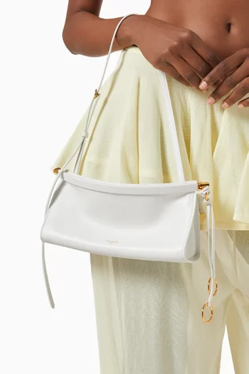 Le Click East West Shoulder Bag in Leather