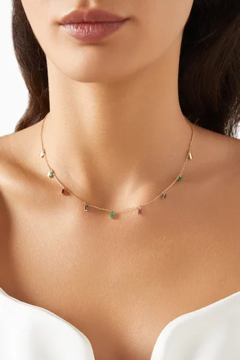 Color Synphony Choker in 18kt Gold