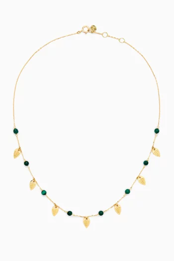 Colorful Spring Malachite Choker in 18kt Gold