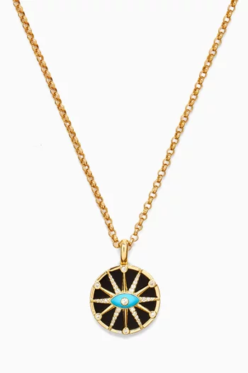 Mini O'Hara Eye Necklace in 18kt Gold