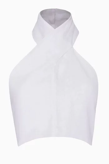 Halterneck Top in Linen