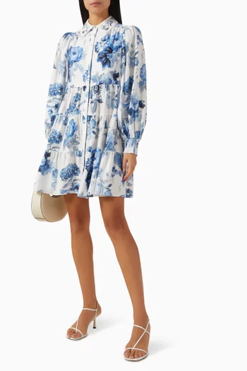 Junia Tiered Mini Dress in Lyocell