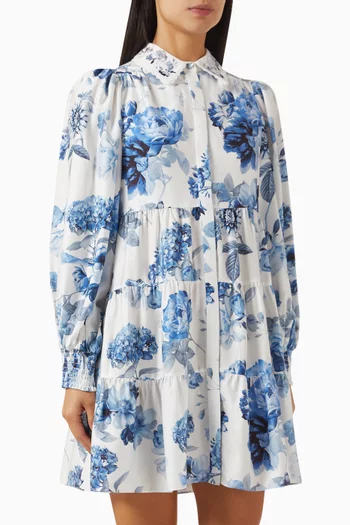 Junia Tiered Mini Dress in Lyocell