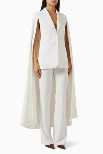 Esther Cape Blazer in Recycled Satin Crepe