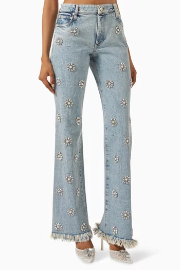Roxie Embellished Flared Jeans