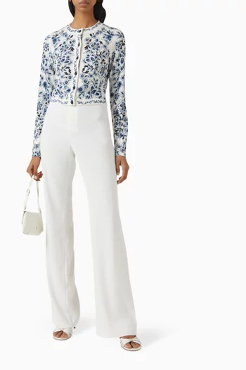 Carson Crop Cardigan in Cotton Blend