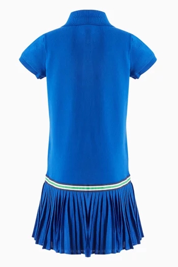 Embroidered-pony Polo Dress in Pique-knit