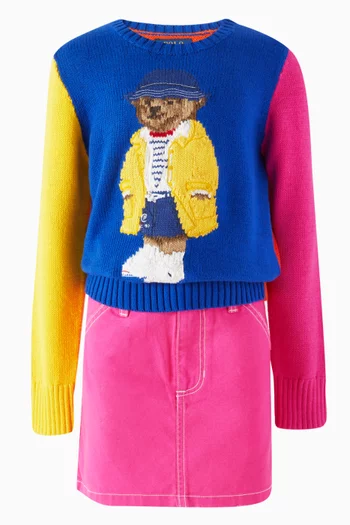 Polo Bear Sweater in Cotton-knit
