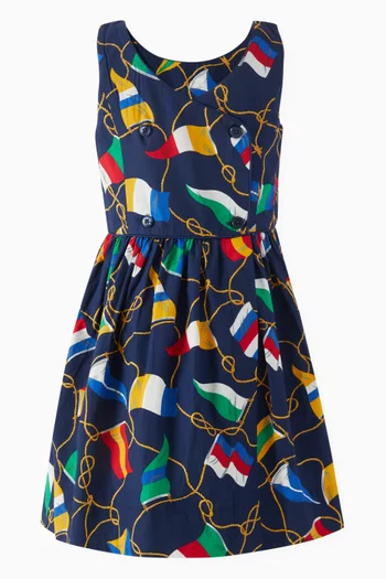 All-over Printed Dress in Cotton