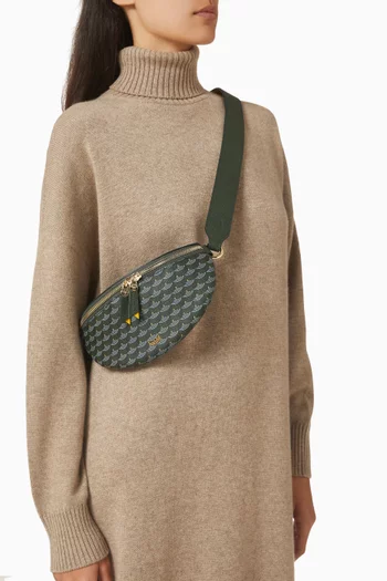 Bandida 22 Sling Crossbody Bag in Scale Canvas & Calfskin