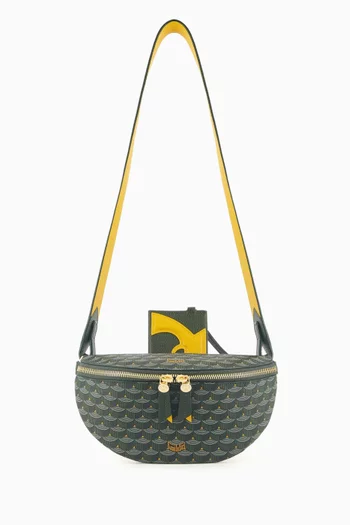 Bandida 22 Sling Crossbody Bag in Scale Canvas & Calfskin