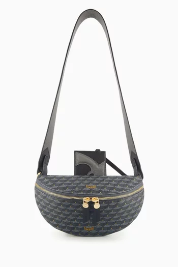 Bandida 22 Sling Crossbody Bag in Scale Canvas & Calfskin