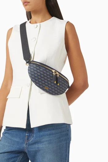 Bandida 22 Sling Crossbody Bag in Scale Canvas & Calfskin