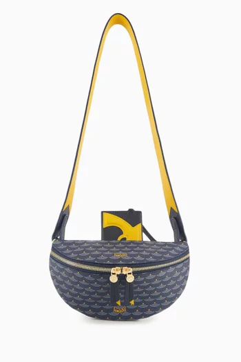 Bandida 22 Sling Crossbody Bag in Scale Canvas & Calfskin