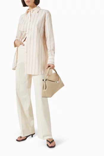 Striped Shirt in Cotton Blend