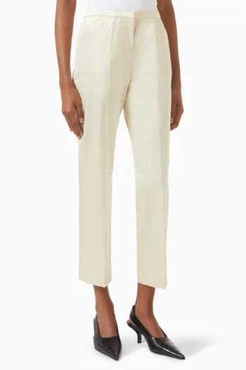 Crop Pants in Organic Cotton Blend