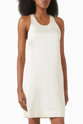 Scoop-neck Midi Dress in Viscose