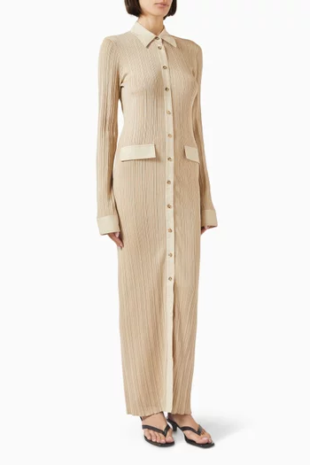 Knit Maxi Shirtdress
