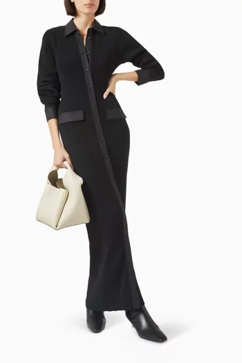 Knit Maxi Shirtdress